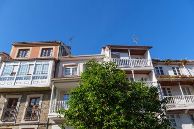 İspanya 'daki küçük betanzos şehri.