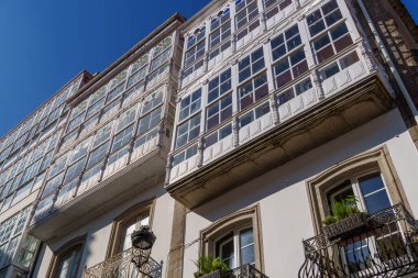 İspanya 'daki küçük betanzos şehri.