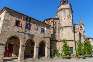 İspanya 'daki küçük betanzos şehri.