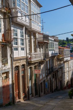 İspanya 'daki küçük betanzos şehri.