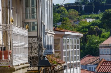 İspanya 'daki küçük betanzos şehri.