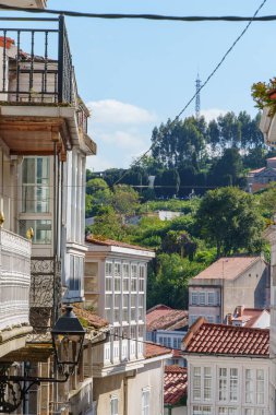 İspanya 'daki küçük betanzos şehri.