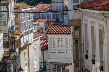 İspanya 'daki küçük betanzos şehri.