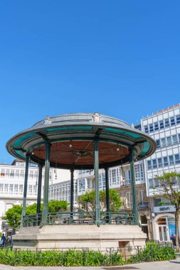 İspanya 'daki küçük betanzos şehri.