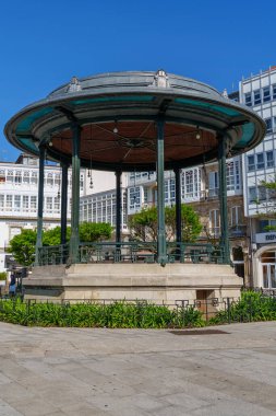 İspanya 'daki küçük betanzos şehri.