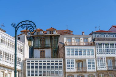 İspanya 'daki küçük betanzos şehri.