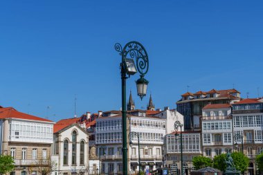 İspanya 'daki küçük betanzos şehri.