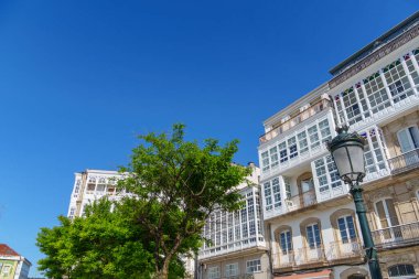 İspanya 'daki küçük betanzos şehri.