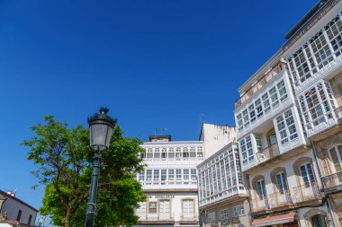 İspanya 'daki küçük betanzos şehri.