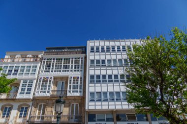 İspanya 'daki küçük betanzos şehri.