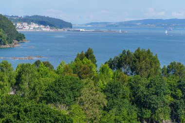 İspanya 'daki küçük betanzos şehri.