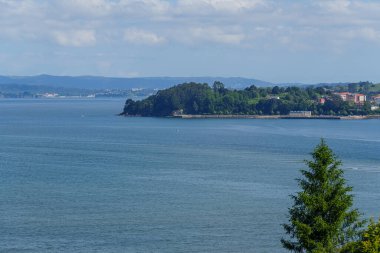 İspanya 'daki küçük betanzos şehri.