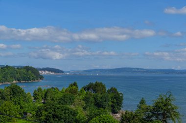 İspanya 'daki küçük betanzos şehri.