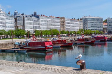 İspanyol şehri bir koruna.