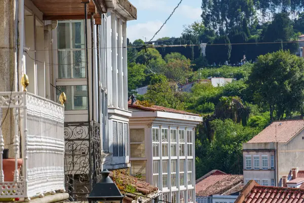 İspanya 'daki küçük betanzos şehri.