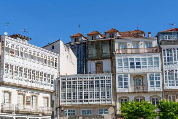 İspanya 'daki küçük betanzos şehri.