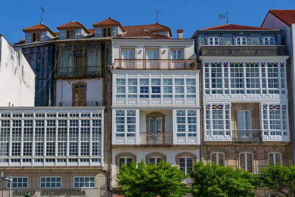 İspanya 'daki küçük betanzos şehri.