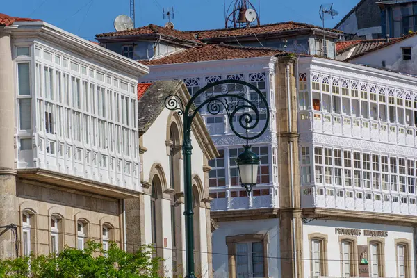 İspanya 'daki küçük betanzos şehri.