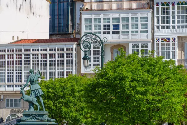 İspanya 'daki küçük betanzos şehri.