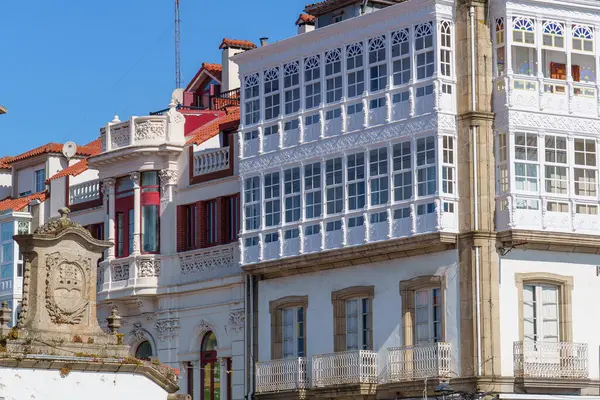 İspanya 'daki küçük betanzos şehri.