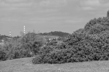 İspanya kıyısındaki Gijon şehri