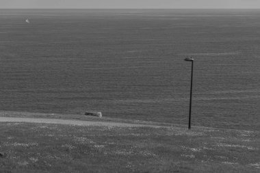 İspanya kıyısındaki Gijon şehri