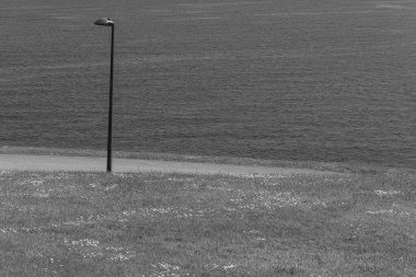 İspanya kıyısındaki Gijon şehri