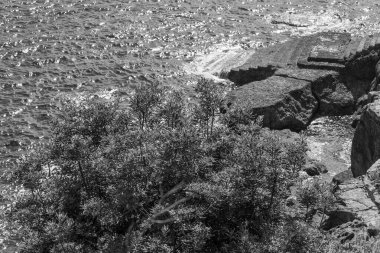 İspanya kıyısındaki Gijon şehri