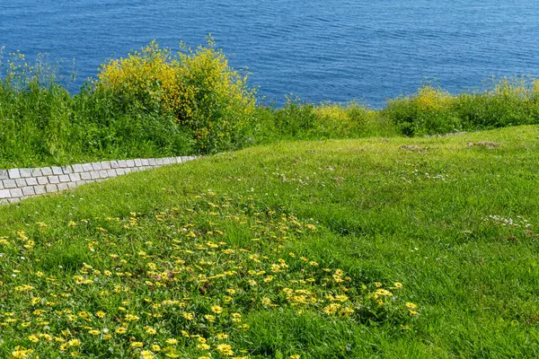 İspanya kıyısındaki Gijon şehri