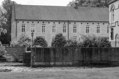 Coesfeld yakınlarındaki Alman Baumberge 'inde yürüyüş.