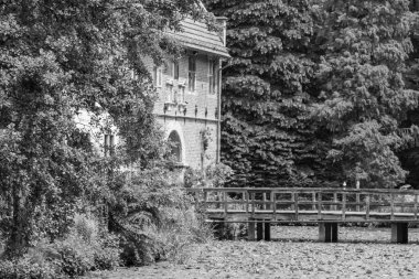 Coesfeld yakınlarındaki Alman Baumberge 'inde yürüyüş.