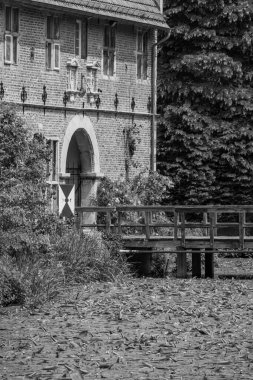 Coesfeld yakınlarındaki Alman Baumberge 'inde yürüyüş.