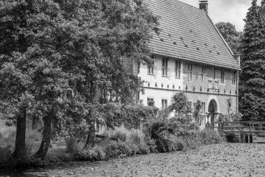 Coesfeld yakınlarındaki Alman Baumberge 'inde yürüyüş.