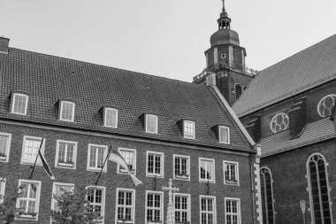 Coesfeld yakınlarındaki Alman Baumberge 'inde yürüyüş.