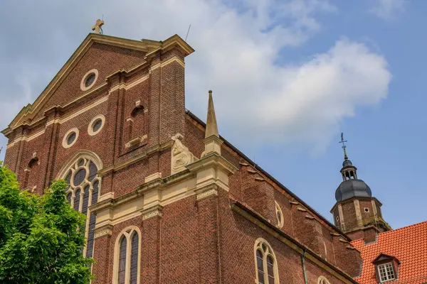 Coesfeld yakınlarındaki Alman Baumberge 'inde yürüyüş.