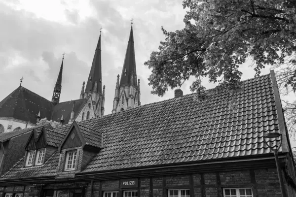 Coesfeld yakınlarındaki Alman Baumberge 'inde yürüyüş.