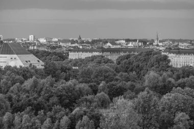 Bordeaux şehri Fransa 'daki Garonne Nehri' nde.