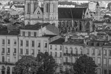 Bordeaux şehri Fransa 'daki Garonne Nehri' nde.