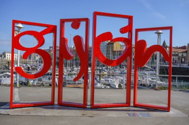 İspanya 'daki Gijon şehri.