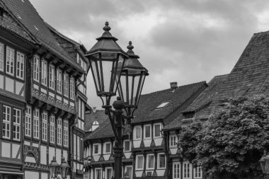 Alman harzındaki eski Einbeck şehri.