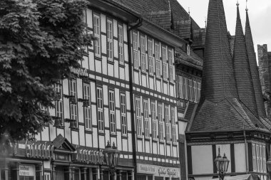 Alman harzındaki eski Einbeck şehri.