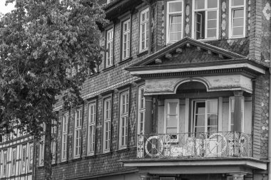 Alman harzındaki eski Einbeck şehri.