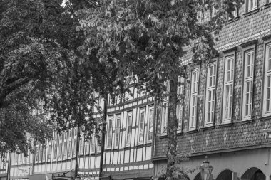 Alman harzındaki eski Einbeck şehri.