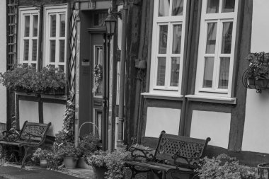 Alman harzındaki eski Einbeck şehri.