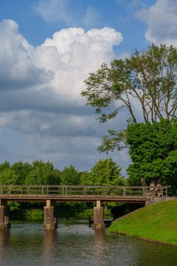 Alman Muensterland 'inde yaz akşamı