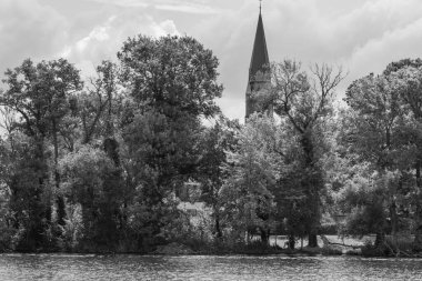 Werder şehri ve Almanya 'da Potsdam yakınlarındaki göller