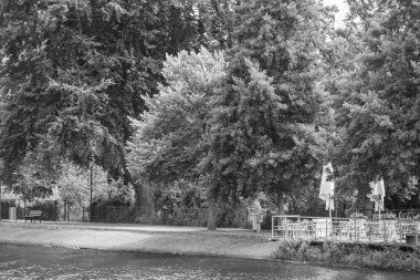 Werder şehri ve Almanya 'da Potsdam yakınlarındaki göller