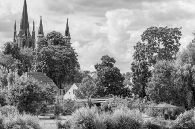 Werder şehri ve Almanya 'da Potsdam yakınlarında göller