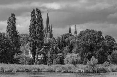 Werder şehri ve Almanya 'da Potsdam yakınlarında göller