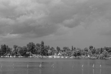 Werder şehri ve Almanya 'da Potsdam yakınlarında göller